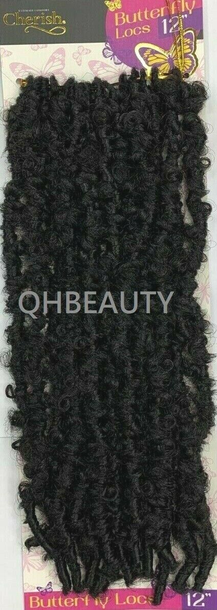 CHERISH SYNTHETIC CROCHET LONG HAIR EXTENSION PRE LOOP BRAID - BUTTERFLY LOC 12"