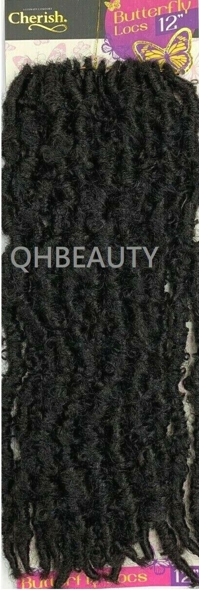 CHERISH SYNTHETIC CROCHET LONG HAIR EXTENSION PRE LOOP BRAID - BUTTERFLY LOC 12"