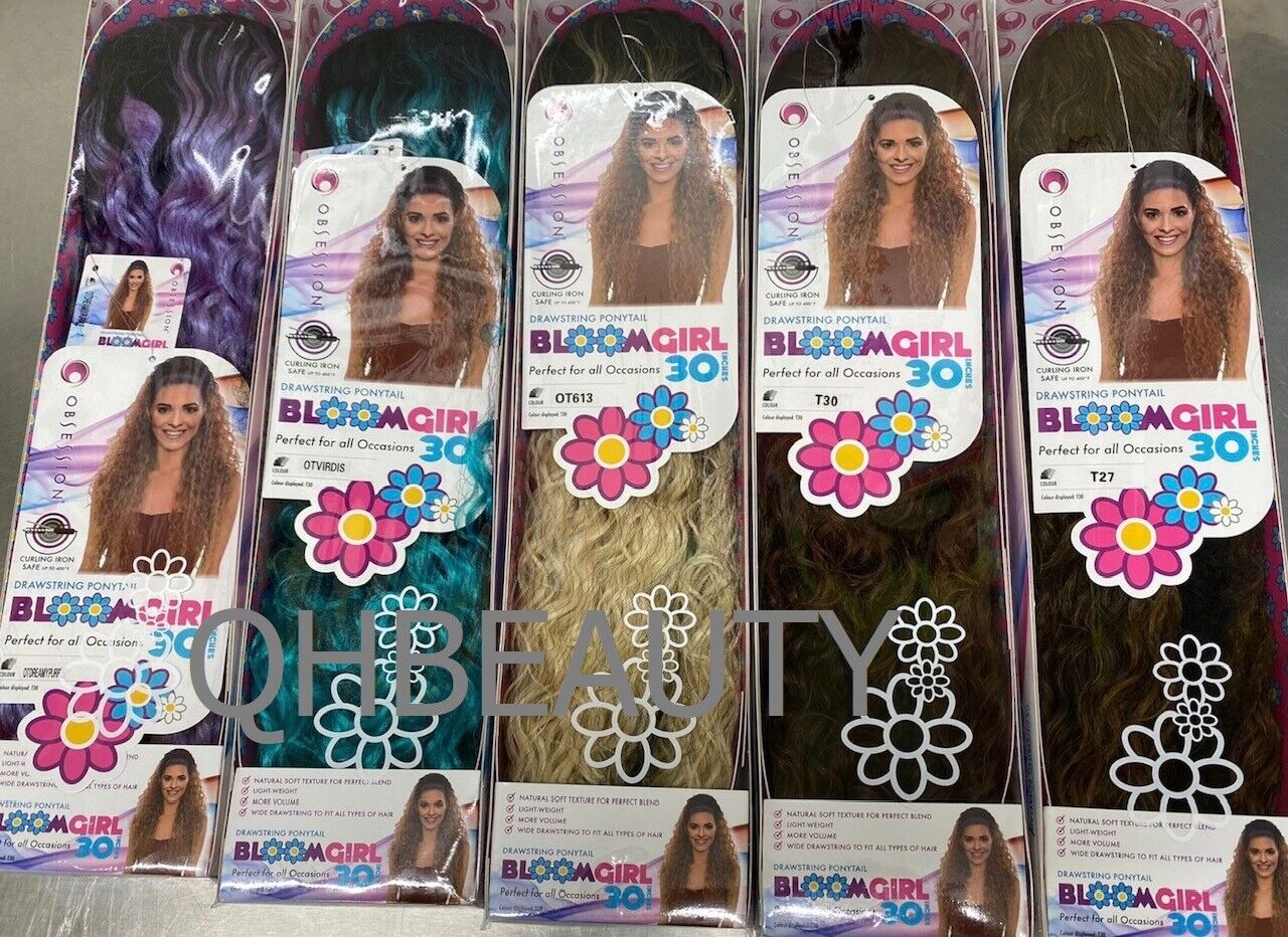OBSESSION SYNTHETIC DRAWSTRING CURLY LONG HAIR PONYTAIL - BLOOM GIRL 20'' 30''