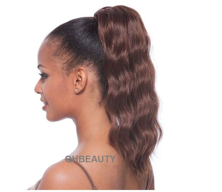 Freetress Hair Extension Ponytail Drawstring Long Curly Wavy Style HARVARD GIRL