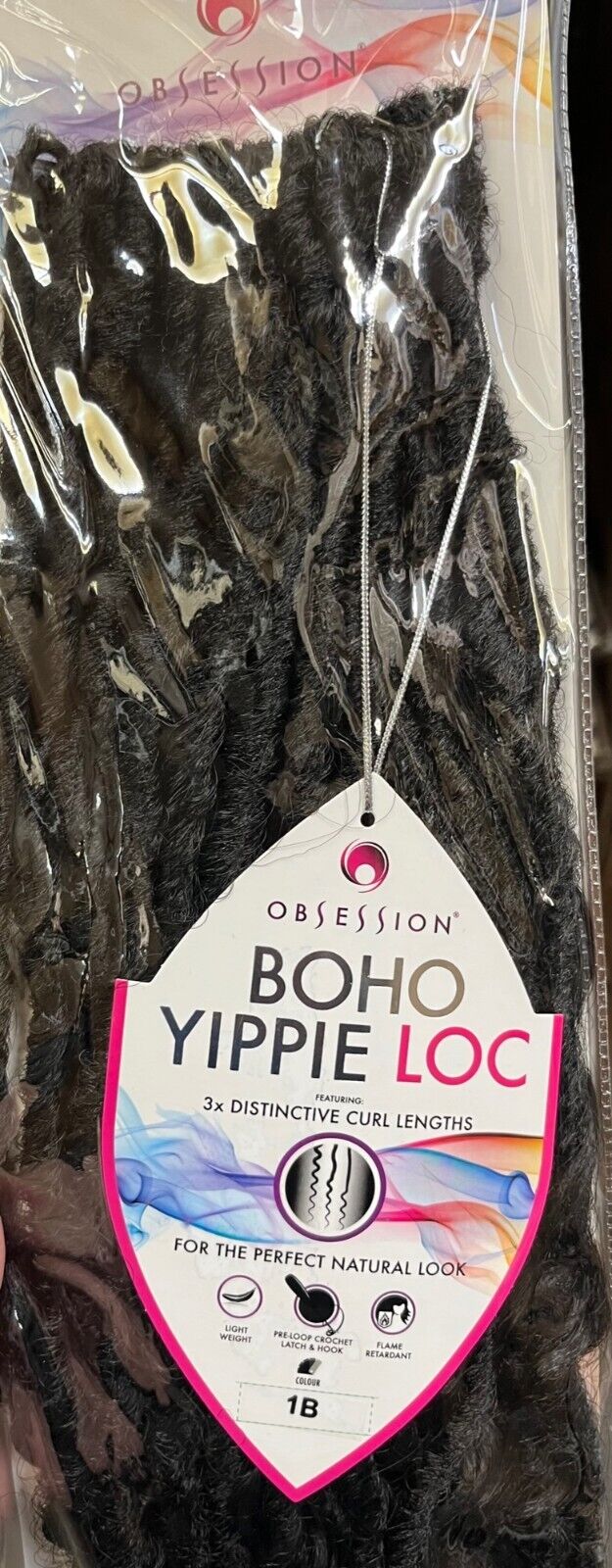 Obsession Synthetic Crochet Long Curly Braid Hair Extension - Boho Yippie Loc
