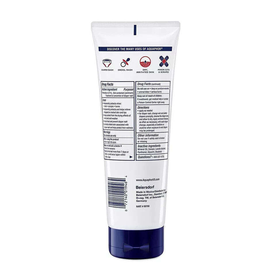 Aquaphor Baby Healing Ointment Advanced Therapy Skin Protectant, 7 Oz ( 2 Pack )