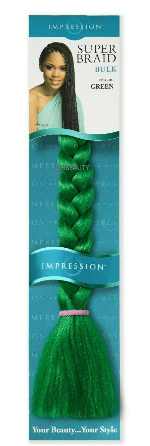 Impression Synthetic Natural Long Ultra Crochet Hair Extensions Super Braid 86"