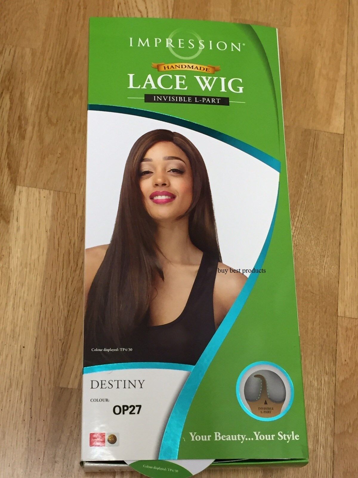 Impression Synthetic Invisible Part Long Straight Lace Front Hair Wig - Destiny
