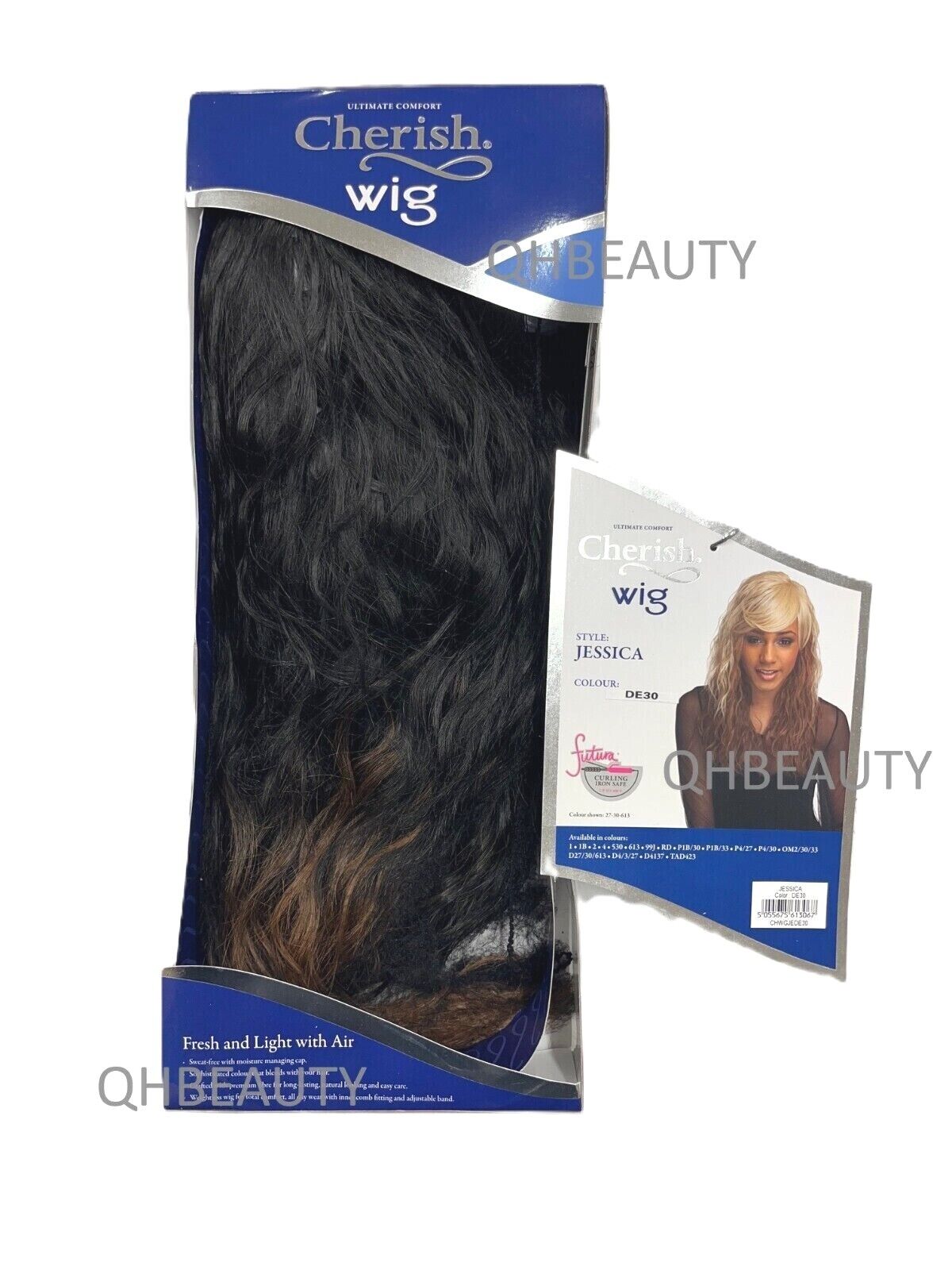 Cherish Synthetic Natural Look Long Wavy Curly Hair Wig - Jessica
