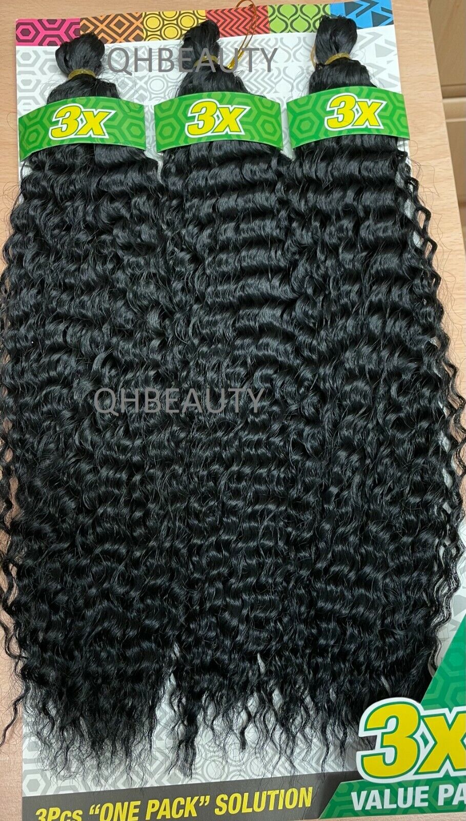 Cherish Synthetic Crochet Braid Hair Extension Handmade 3 x Brazilian Bulk 16''