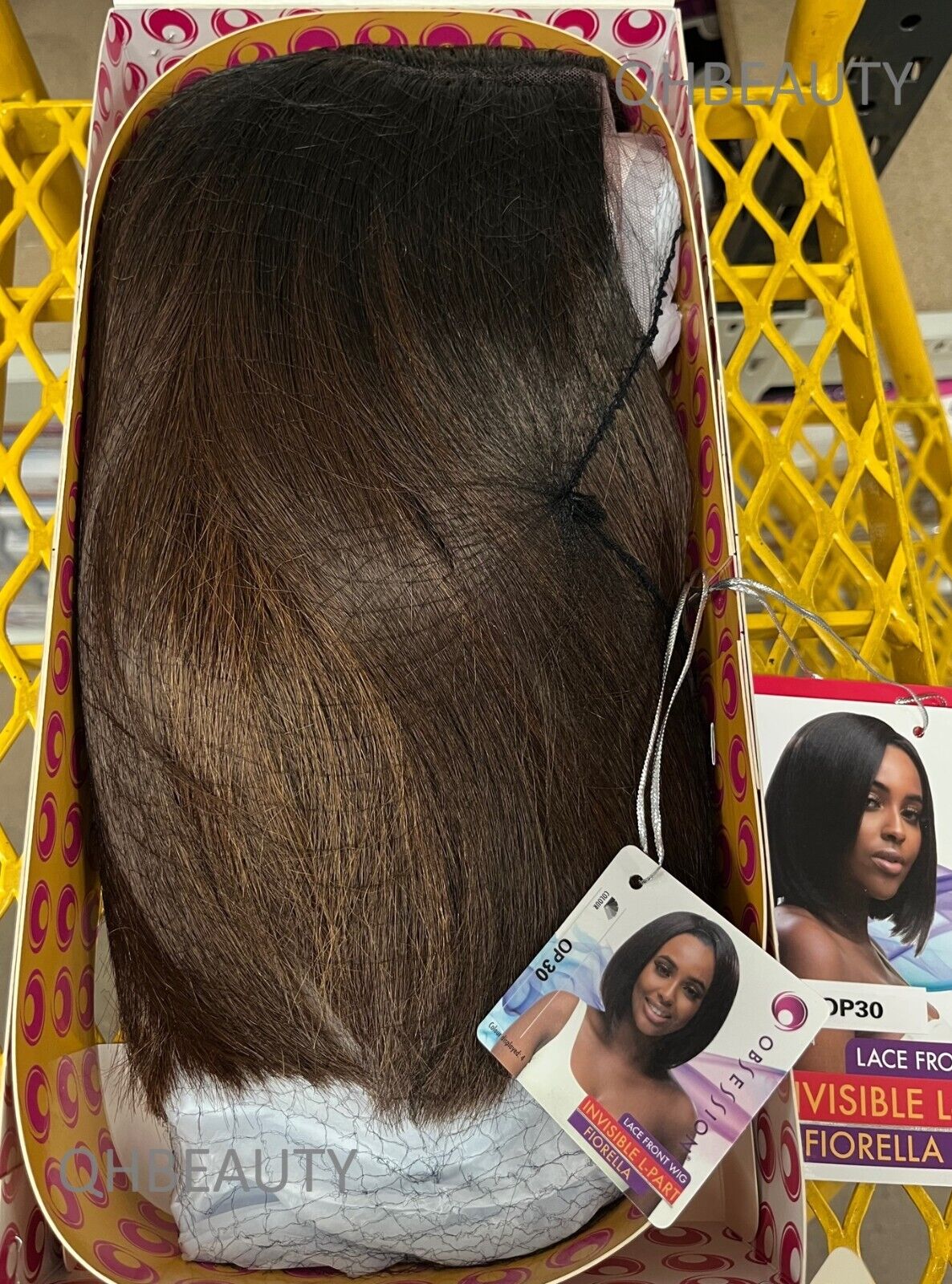 Obsession Synthetic Lace Front Free Part Hand Tied Straight Hair Wig - FIORELLA
