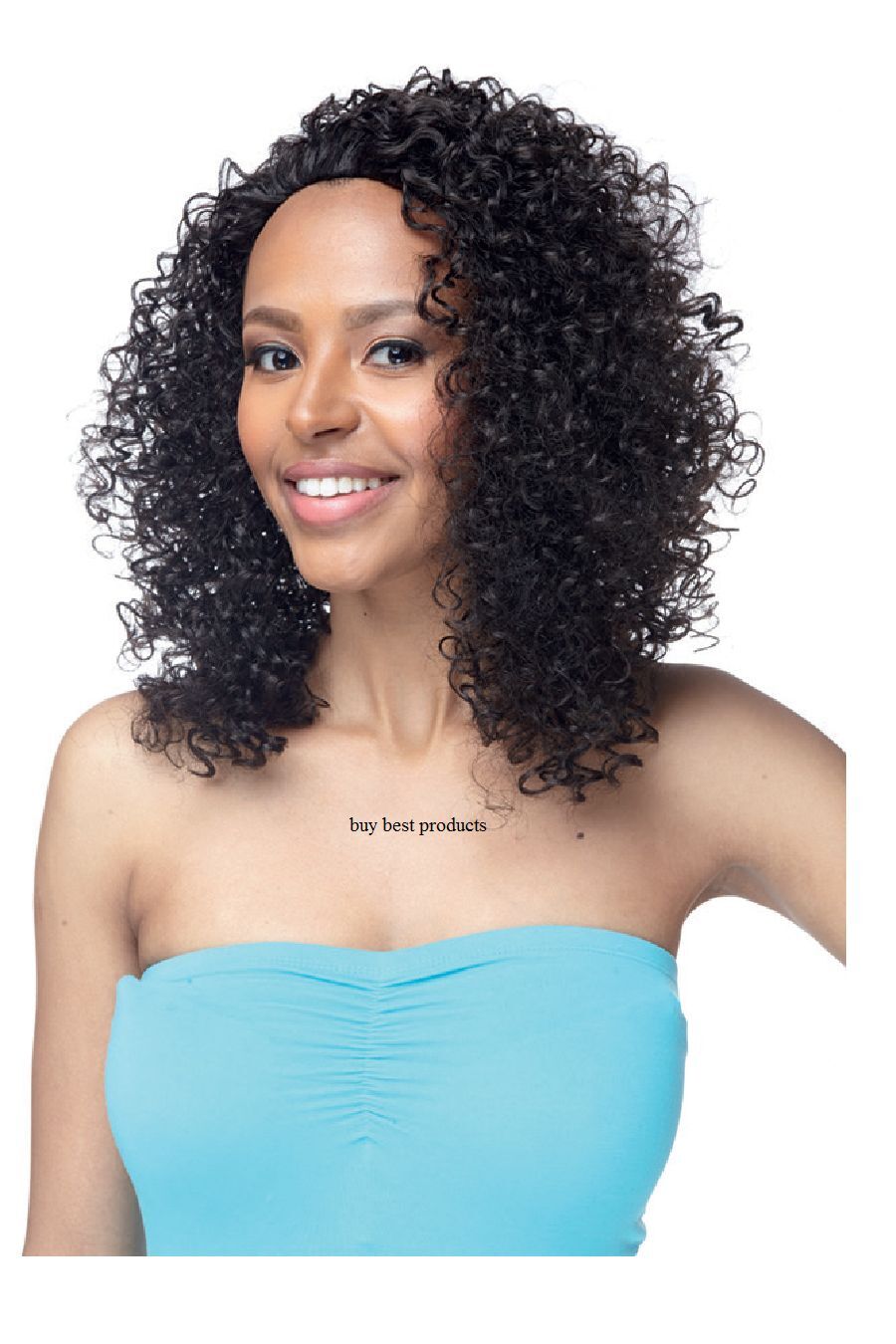 Impression Synthetic Hand Made Natural Style Curly Hair Wig - CHLOE