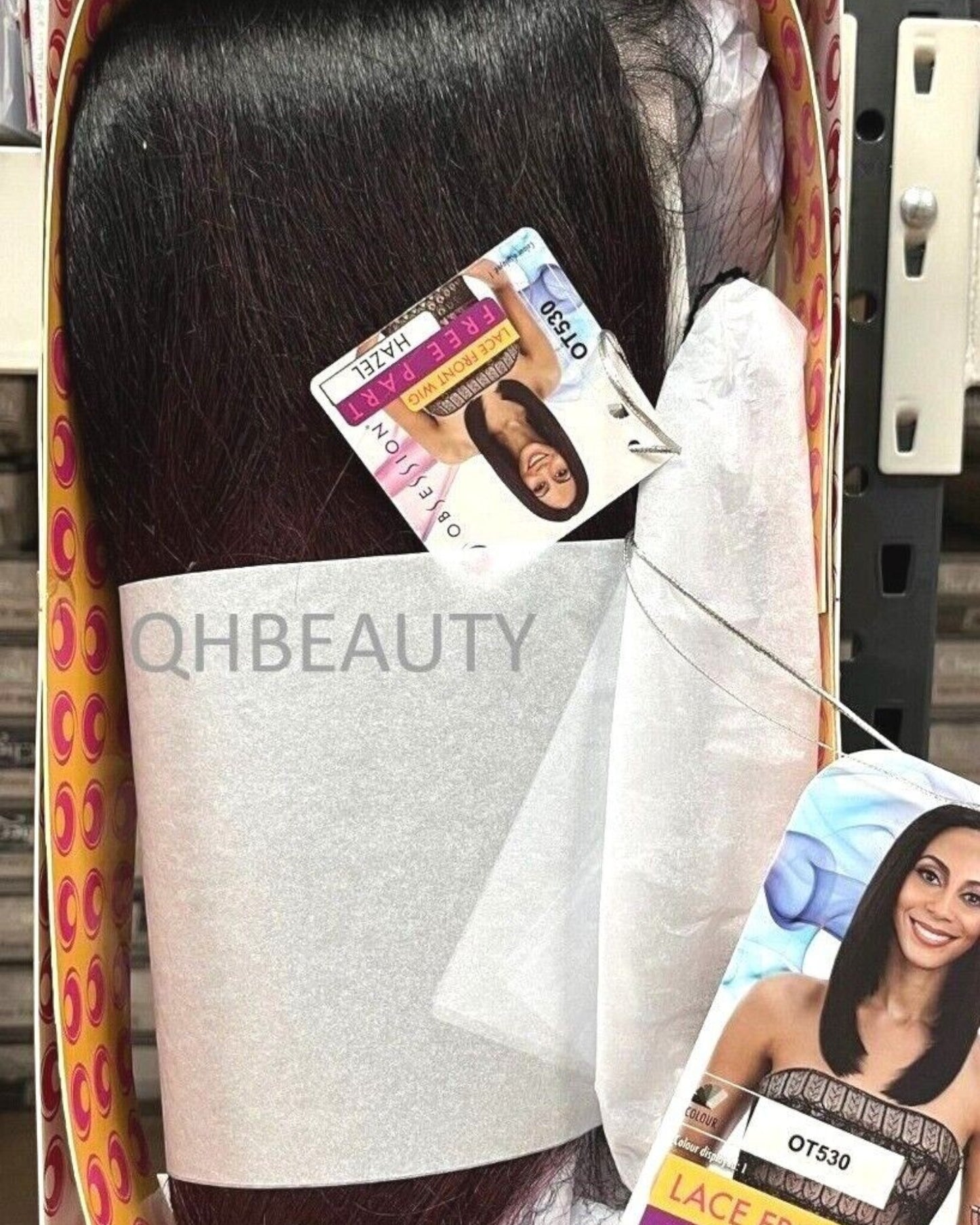 Obsession Synthetic Lace Front Free Part Hand Tied Straight Hair Wig - HAZEL