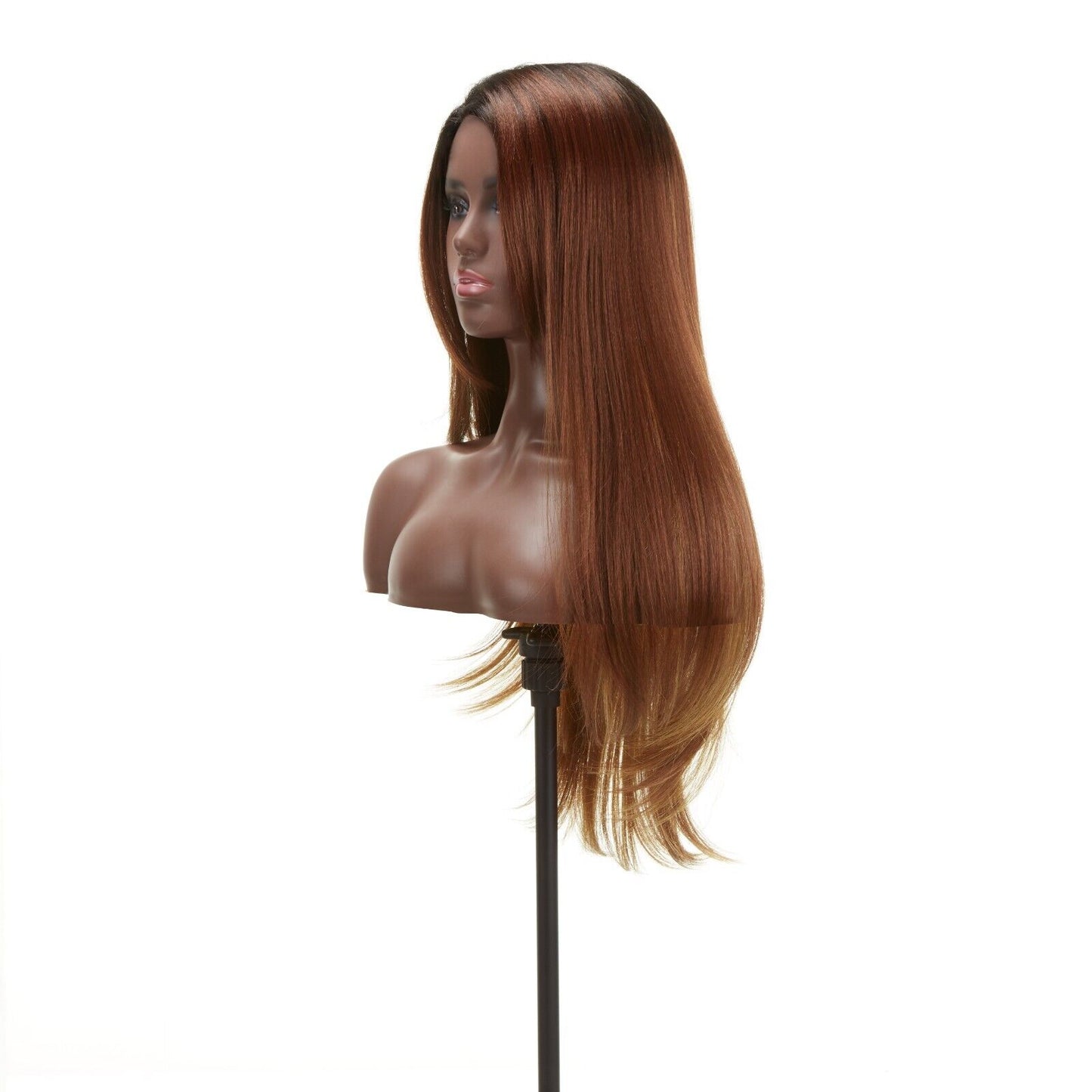 Impression Synthetic Invisible Part Long Straight Lace Front Hair Wig - Destiny