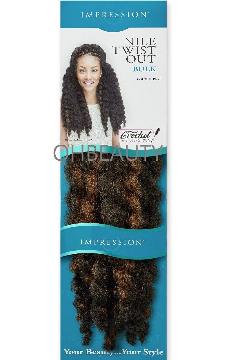 IMPRESSION SYNTHETIC AFRO CUBAN BULK HAIR EXTENSION BRAIDS - NILE TWIST OUT