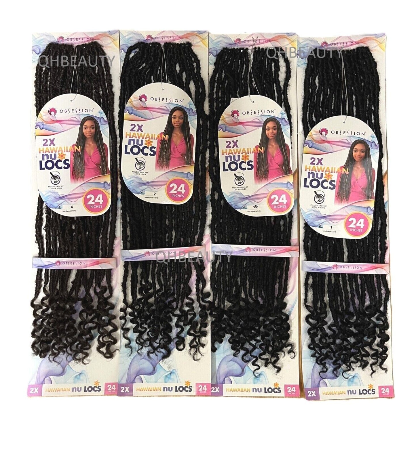 Obsession Synthetic Crochet Pre Loop Braid Hair Extension - HAWAIIAN NU LOCS 24