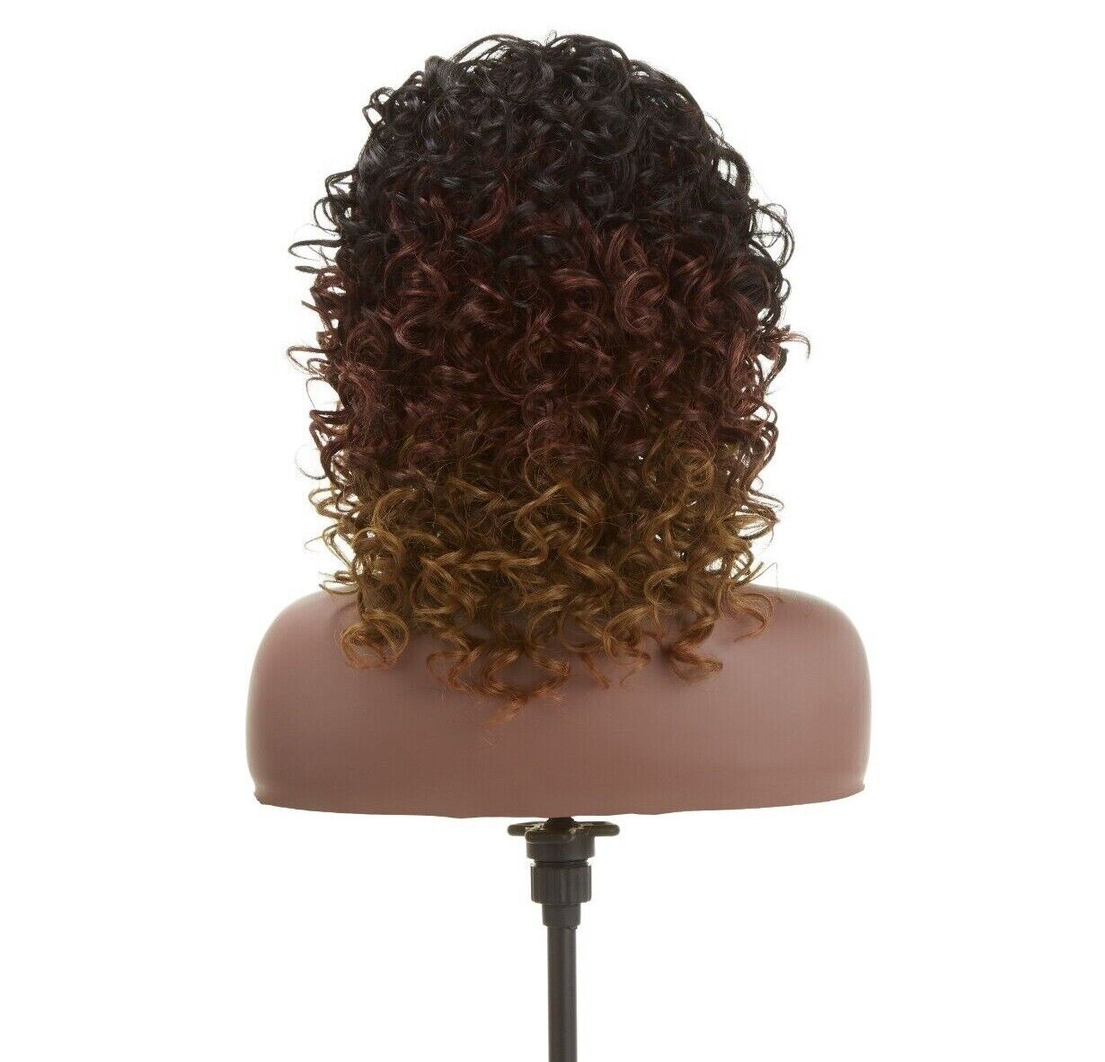 Impression Synthetic Hand Made Invisible L Part Curly Hair Lace Wig - MIA