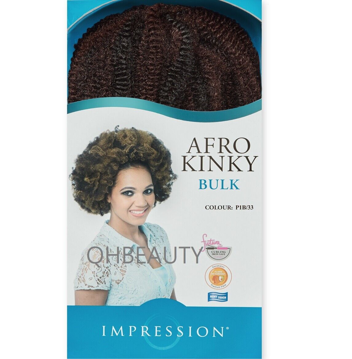 IMPRESSION SYNTHETIC BRAIDING CUBAN HAIR EXTENSION BULK - AFRO KINKY 24 INCHES