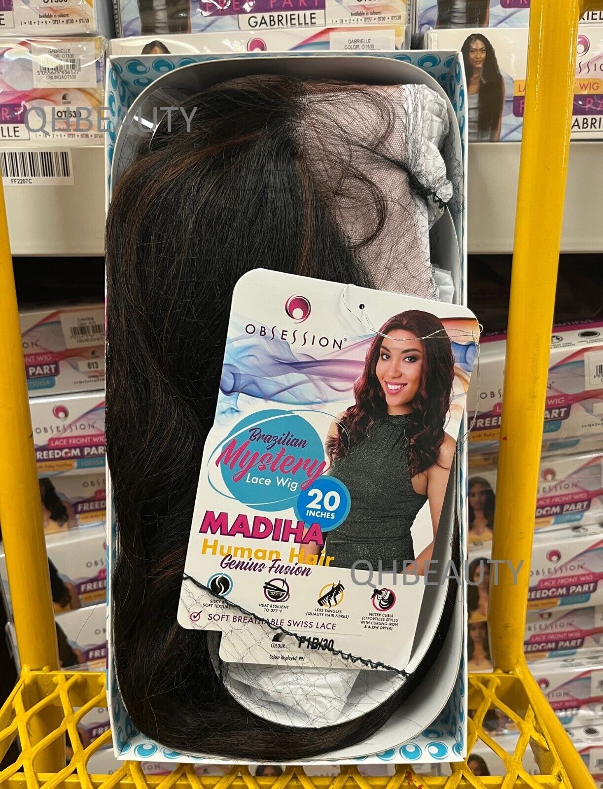 OBSESSION BRAZILIAN MYSTERY GENIUS FUSION HUMAN HAIR SWISS LACE WIG - MADIHA 20