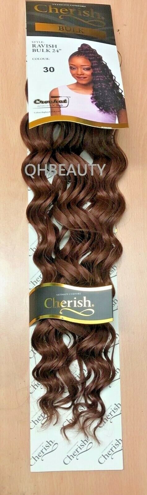 CHERISH SYNTHETIC CROCHET LONG CURLY HAIR EXTENSION BRAIDS - RAVISH 24 inch