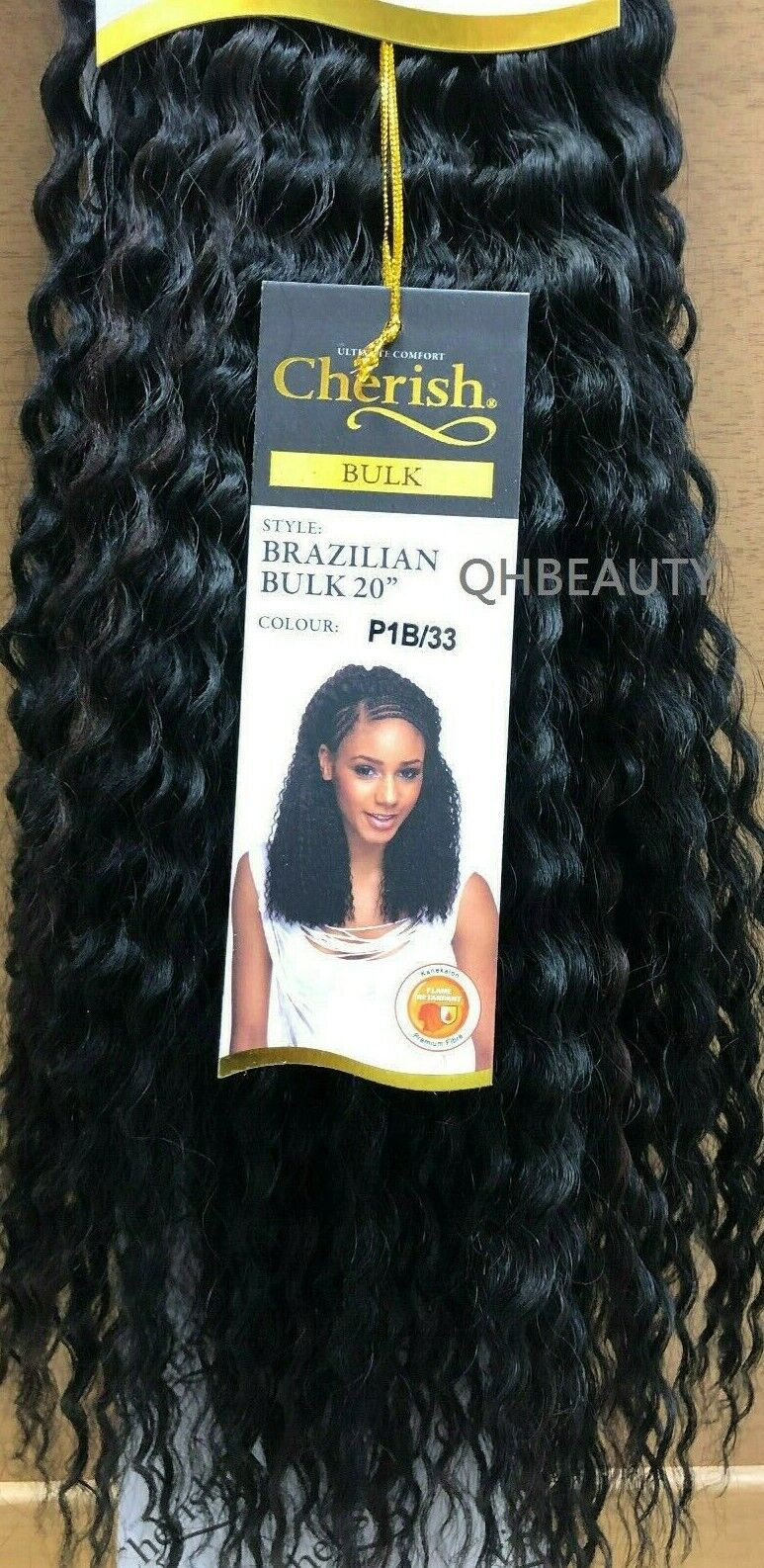 Cherish Synthetic Crochet Braid Curly Hair Extension Style - Brazilian Bulk 20"