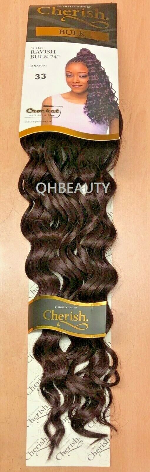 CHERISH SYNTHETIC CROCHET LONG CURLY HAIR EXTENSION BRAIDS - RAVISH 24 inch
