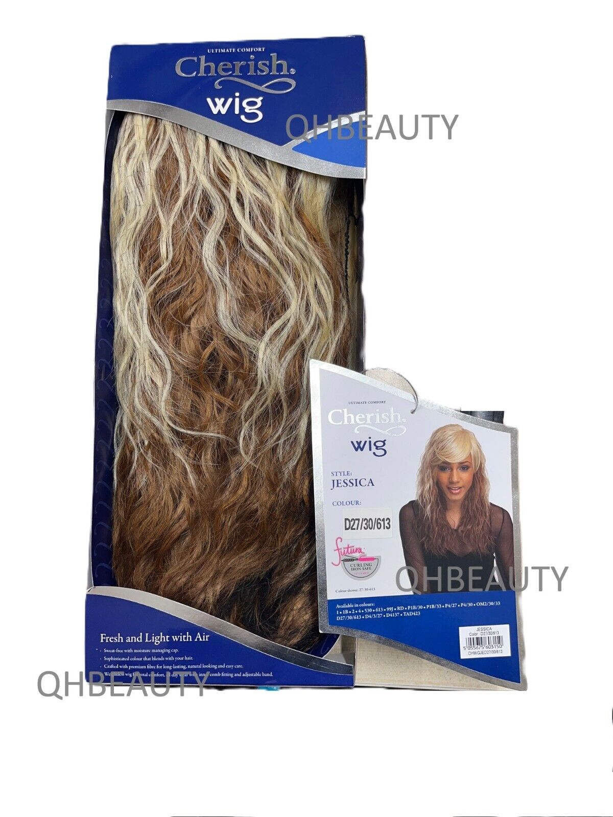 Cherish Synthetic Natural Look Long Wavy Curly Hair Wig - Jessica