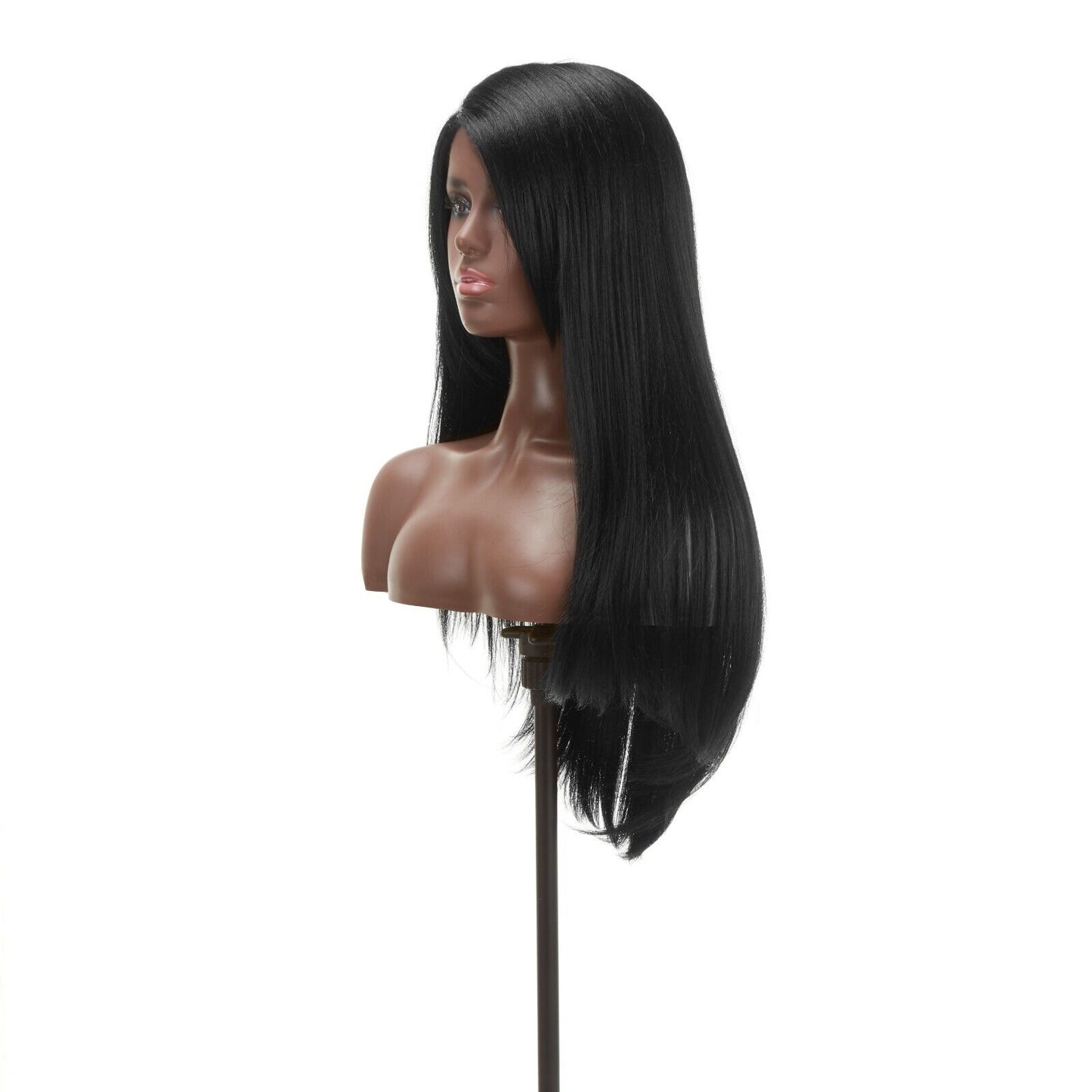 Impression Synthetic Invisible Part Long Straight Lace Front Hair Wig - Destiny