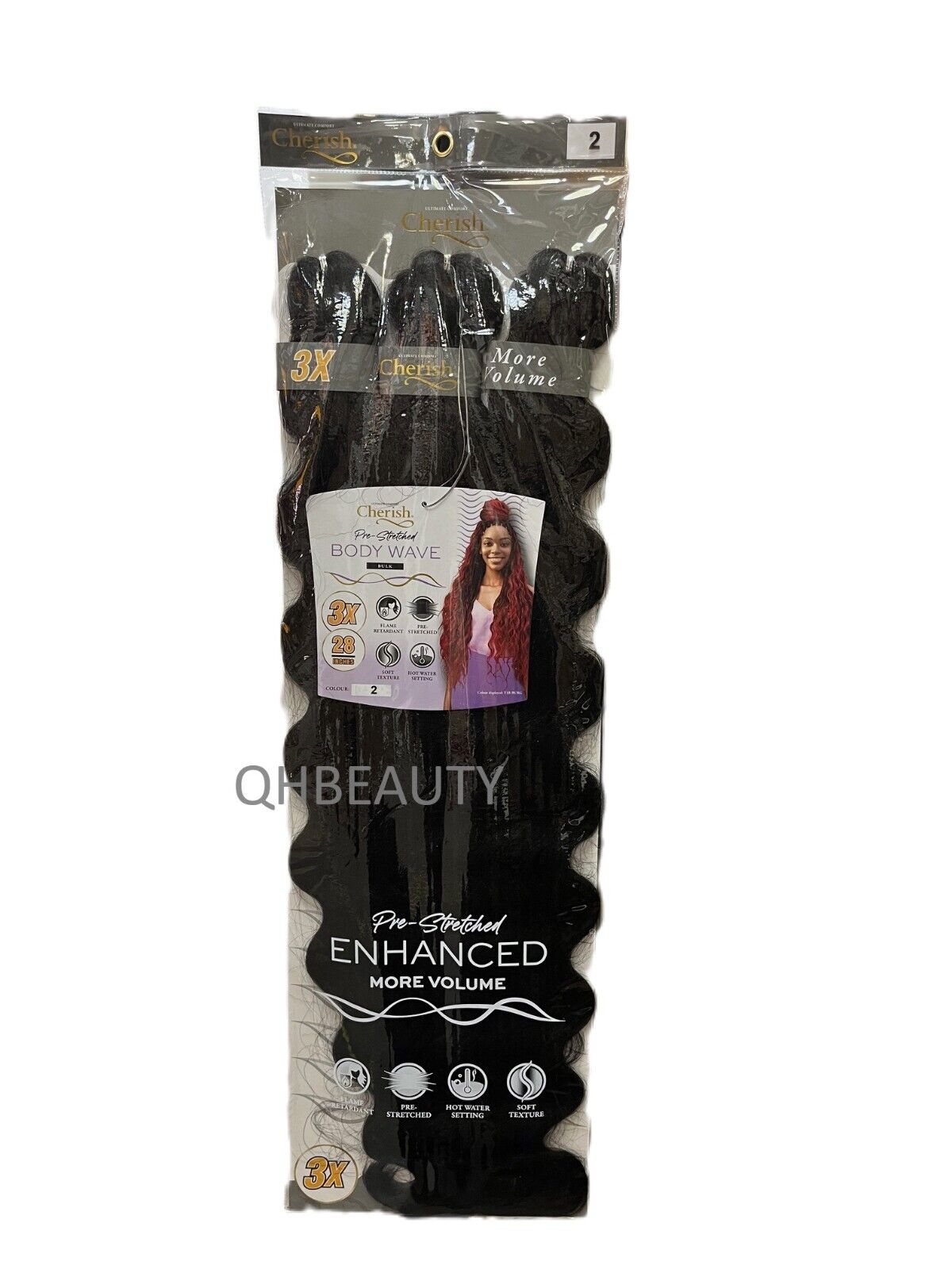 Cherish Synthetic Pre-Stretched Curly Braid Bulk Hair Extension - BODY WAVE 28''