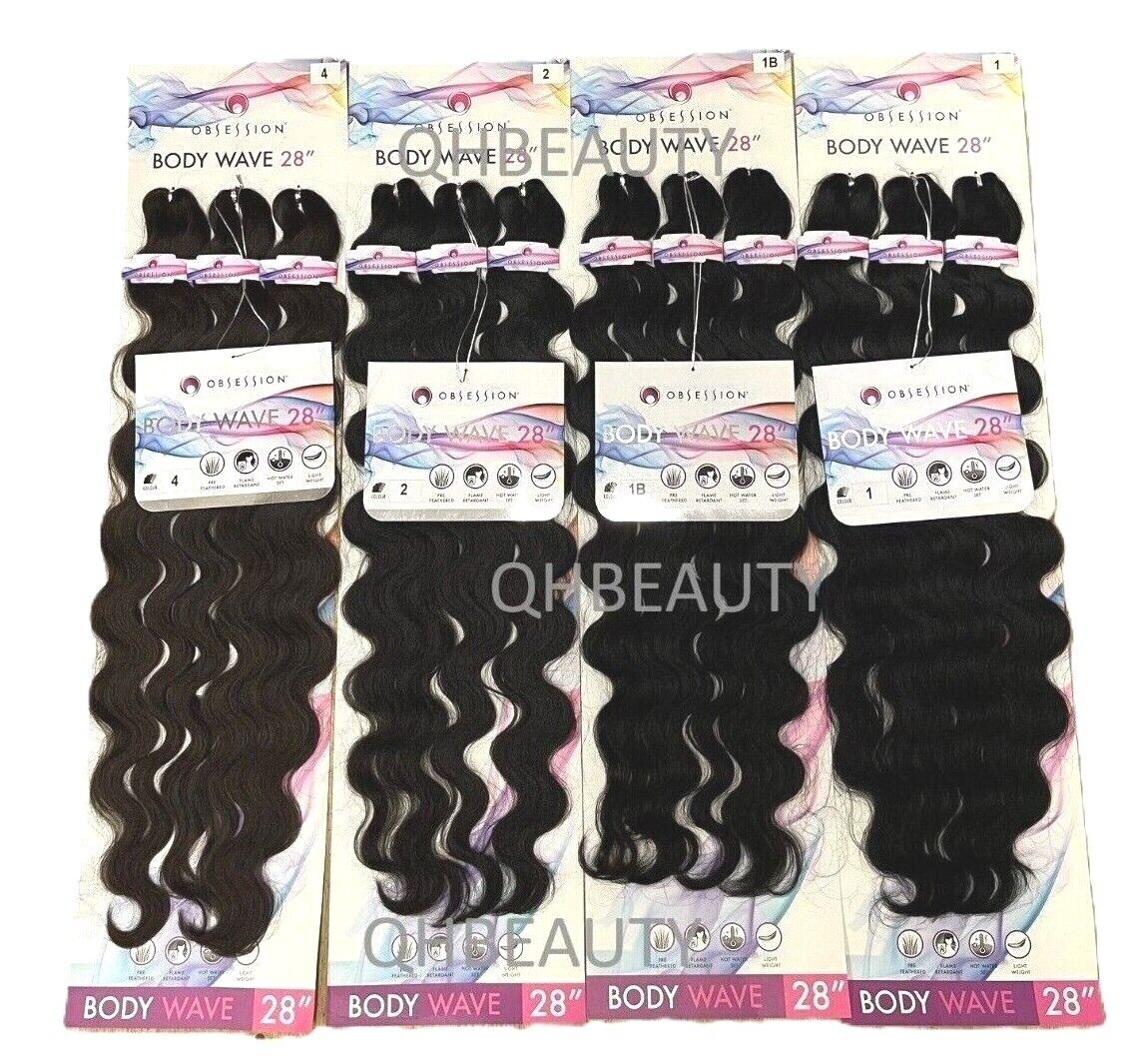Obsession Synthetic Pre-Stretched Curly Braid Hair Extension - BODY WAVE 28 INCH