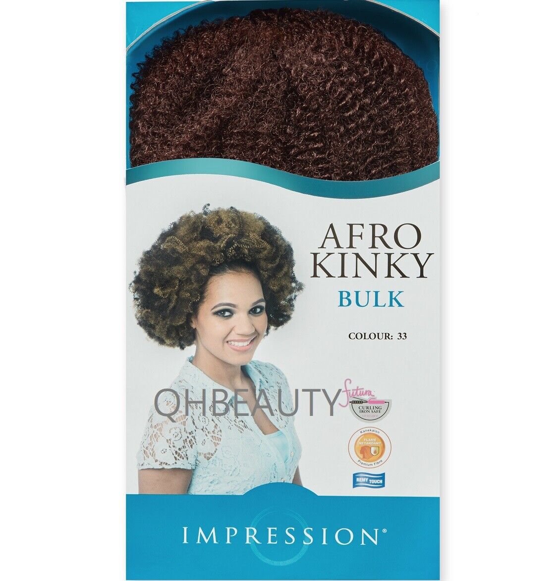 IMPRESSION SYNTHETIC BRAIDING CUBAN HAIR EXTENSION BULK - AFRO KINKY 24 INCHES