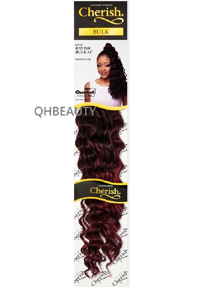 CHERISH SYNTHETIC CROCHET LONG CURLY HAIR EXTENSION BRAIDS - RAVISH 24 inch