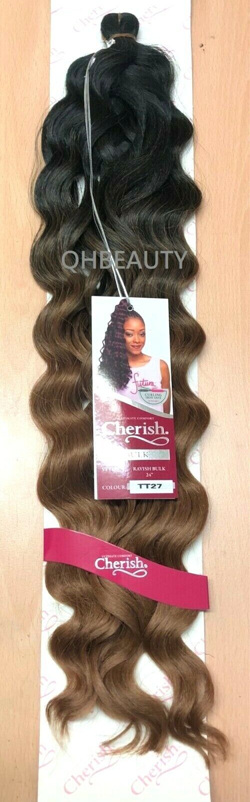 CHERISH SYNTHETIC CROCHET LONG CURLY HAIR EXTENSION BRAIDS - RAVISH 24 inch