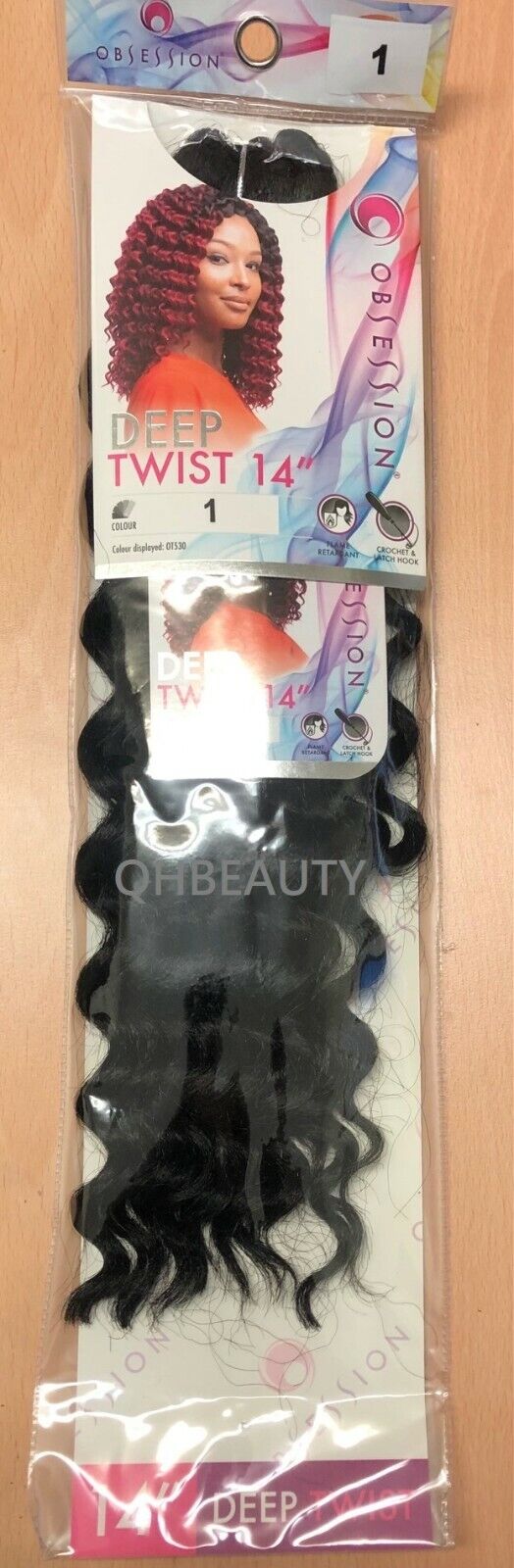 Obsession Synthetic Curly Crochet Braid Hair Extension - Deep Twist 14 inch