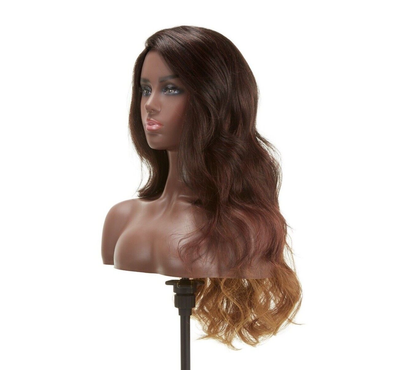 Impression Synthetic Invisible L Part Lace Curly Long Hair Wig - Daisy