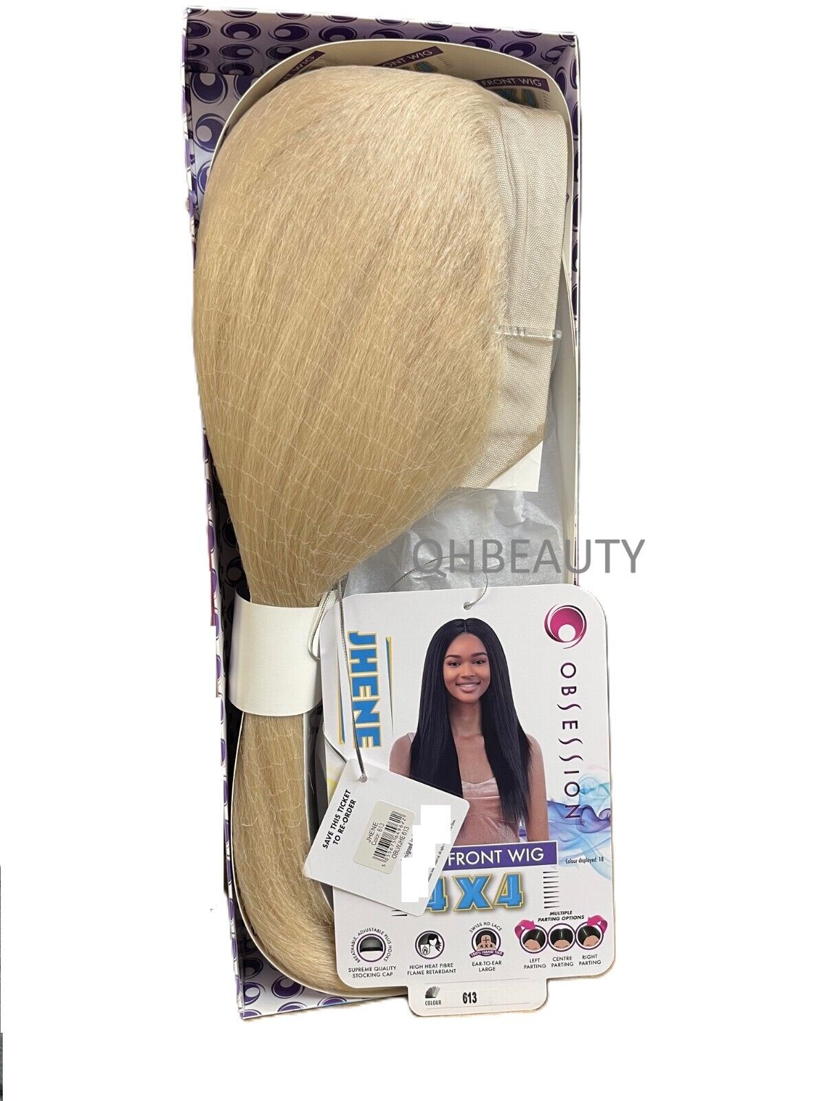 Obsession Synthetic Swiss HD 4x4 Lace Front Free Part Straight Hair Wig - JHENE
