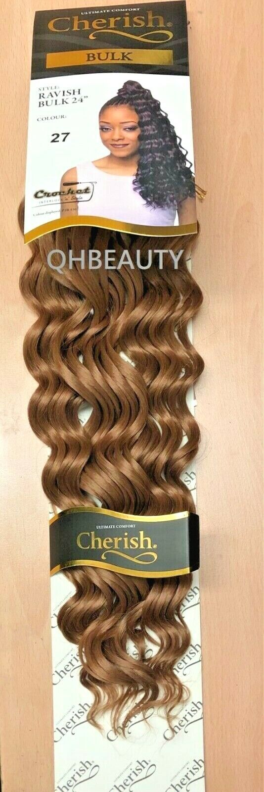 CHERISH SYNTHETIC CROCHET LONG CURLY HAIR EXTENSION BRAIDS - RAVISH 24 inch