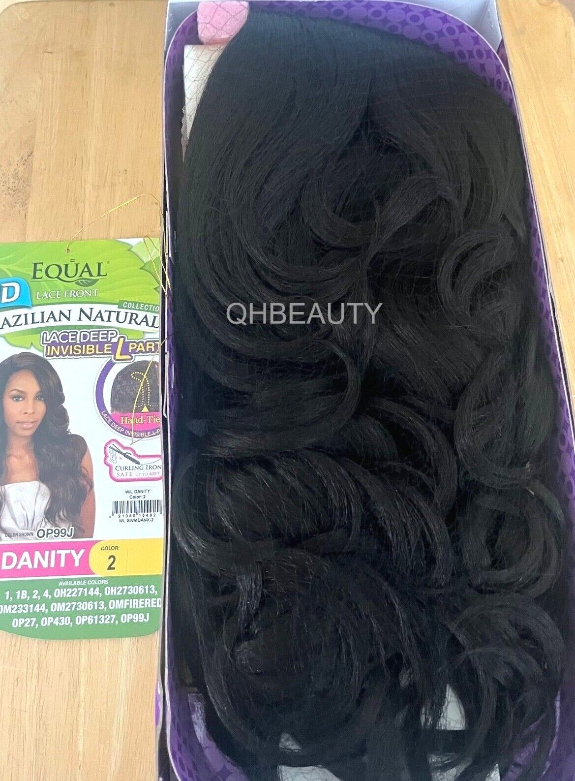 FreeTress Equal Synthetic Brazilian Natural L Part Lace Front Hair Wig - Danity