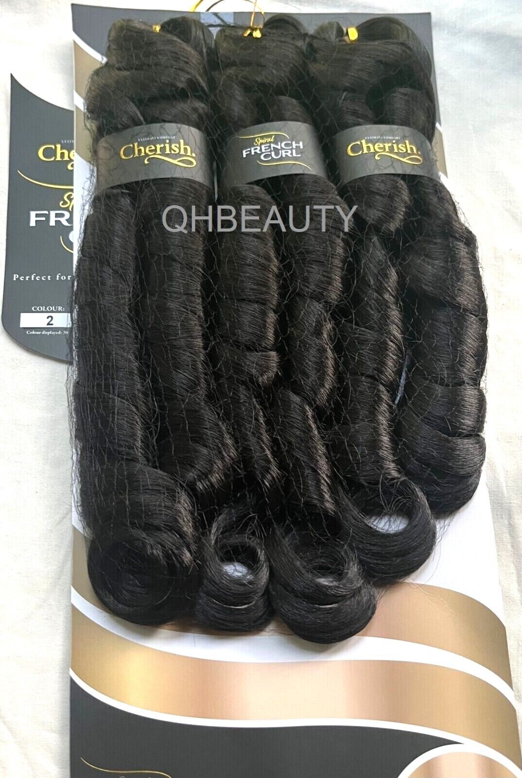 CHERISH SYNTHETIC CURLY HAIR EXTENSION BRAID - 3 x SPIRAL FRENCH CURL 28 INCHES