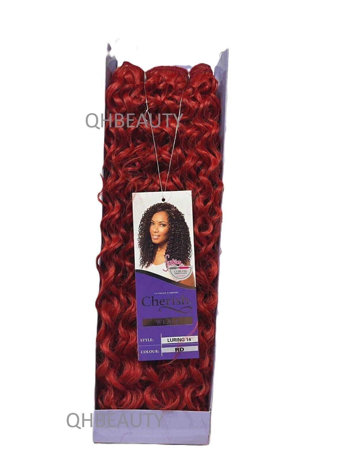CHERISH SYNTHETIC FUTURA LONG CURLY HAIR EXTENSION WEAVE - LURING 14 INCHES