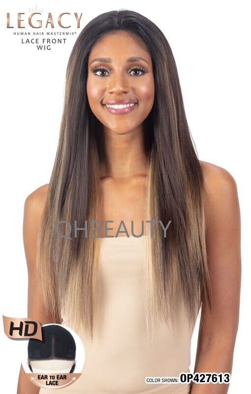 Shake N Go Legacy Human Mastermix Long Straight HD Lace Front Hair Wig - FINESSE