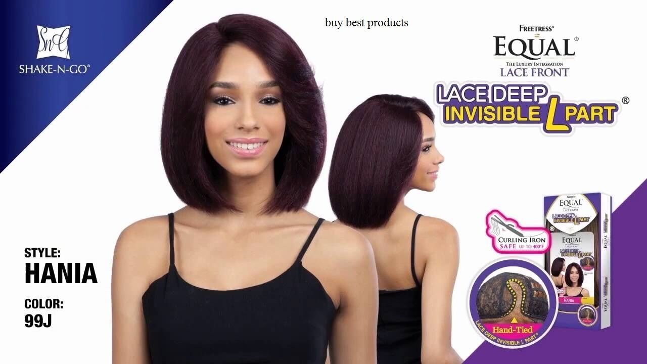 Freetress Equal Synthetic Lace Front Short straight Bob Style HAIR Wig HANIA