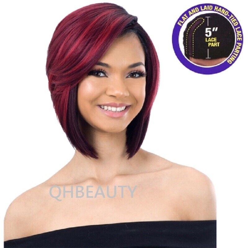 FREETRESS EQUAL SYNTHETIC 5 INCH LACE PART SHORT STRAIGHT HAIR WIG - VASHANTI