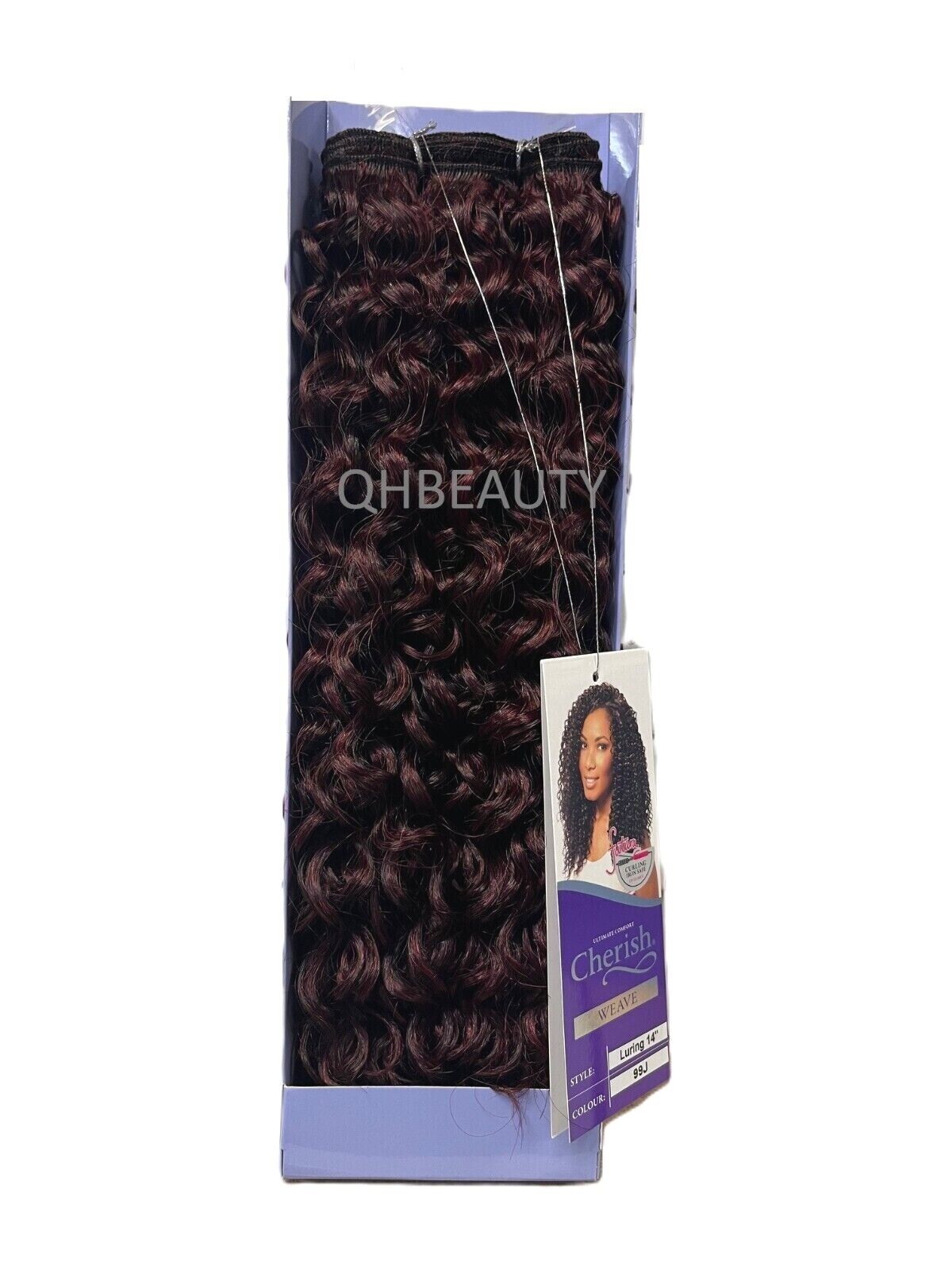 CHERISH SYNTHETIC FUTURA LONG CURLY HAIR EXTENSION WEAVE - LURING 14 INCHES
