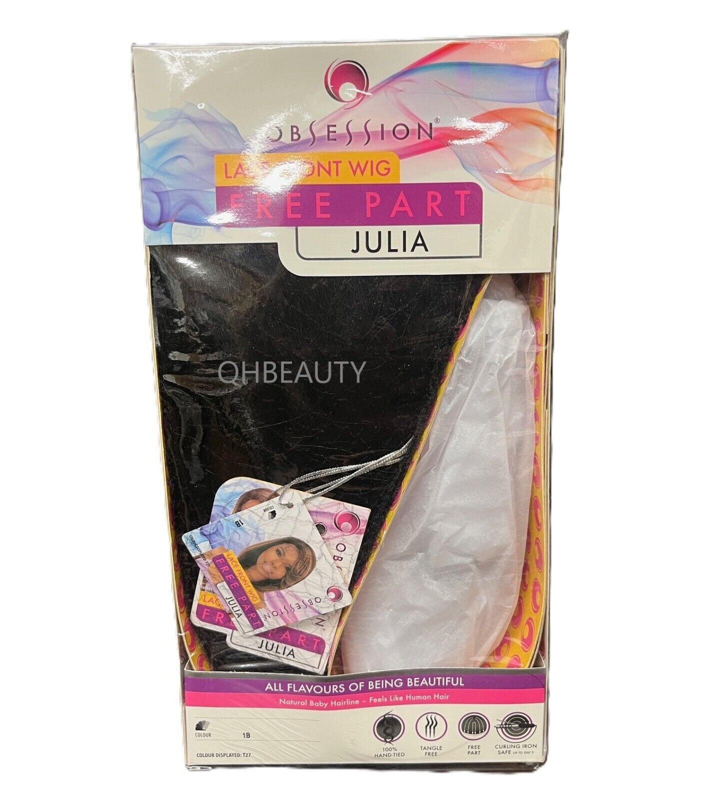 Obsession Synthetic Bob Lace Front Free Part 100% Hand Tied Hair Wig - JULIA