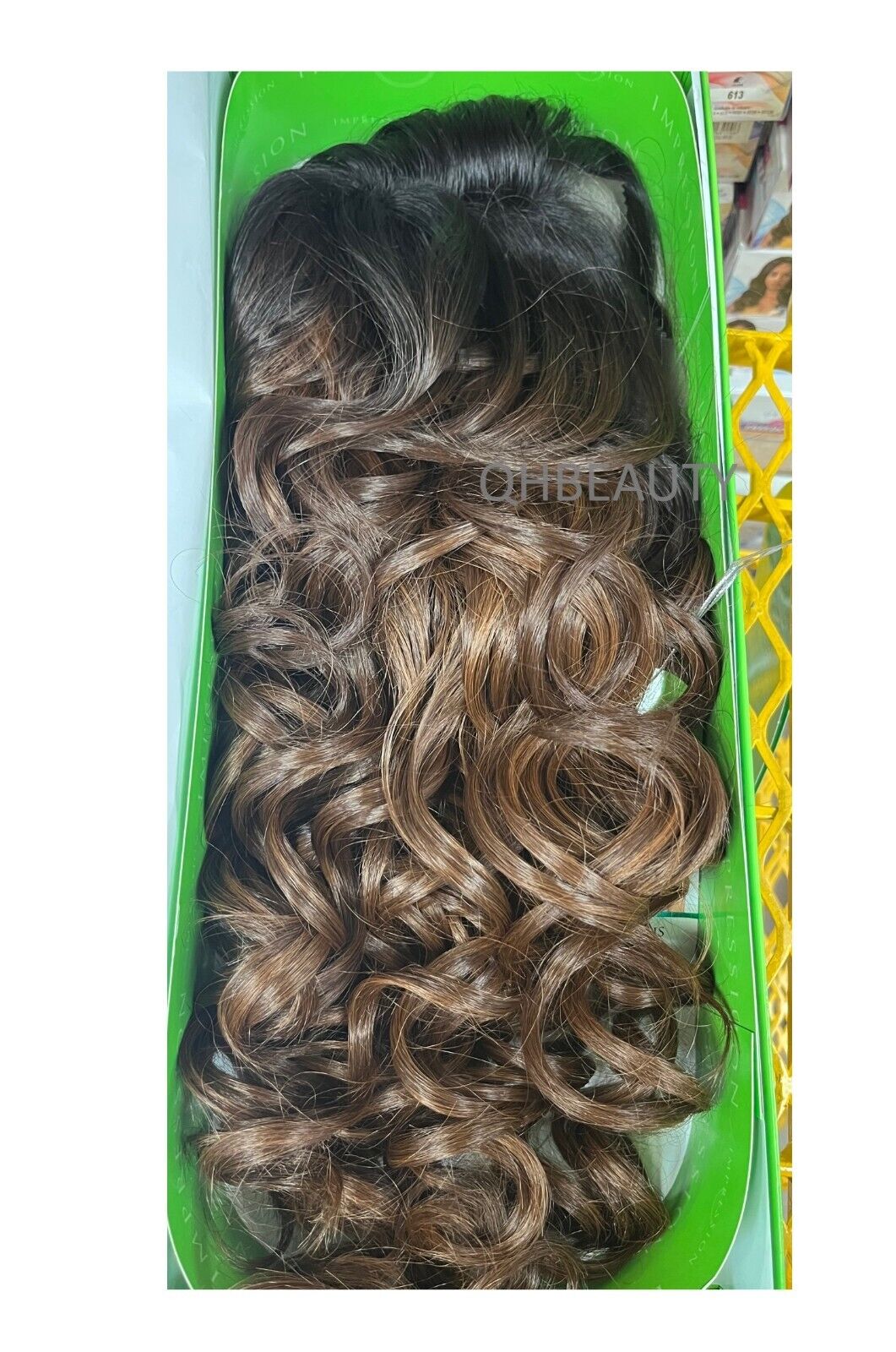 Impression Synthetic Invisible Part Lace Front Long Curly Hair Wig Alexis