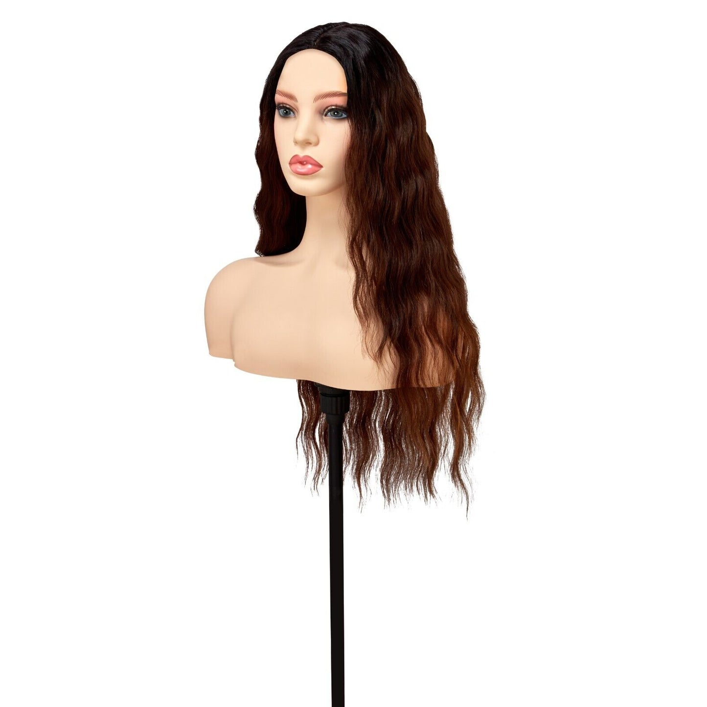 OBSESSION LACE FRONT HUMAN HAIR FUSION NATURAL BODWAVE CURLY HAIR WIG - CHELSEA