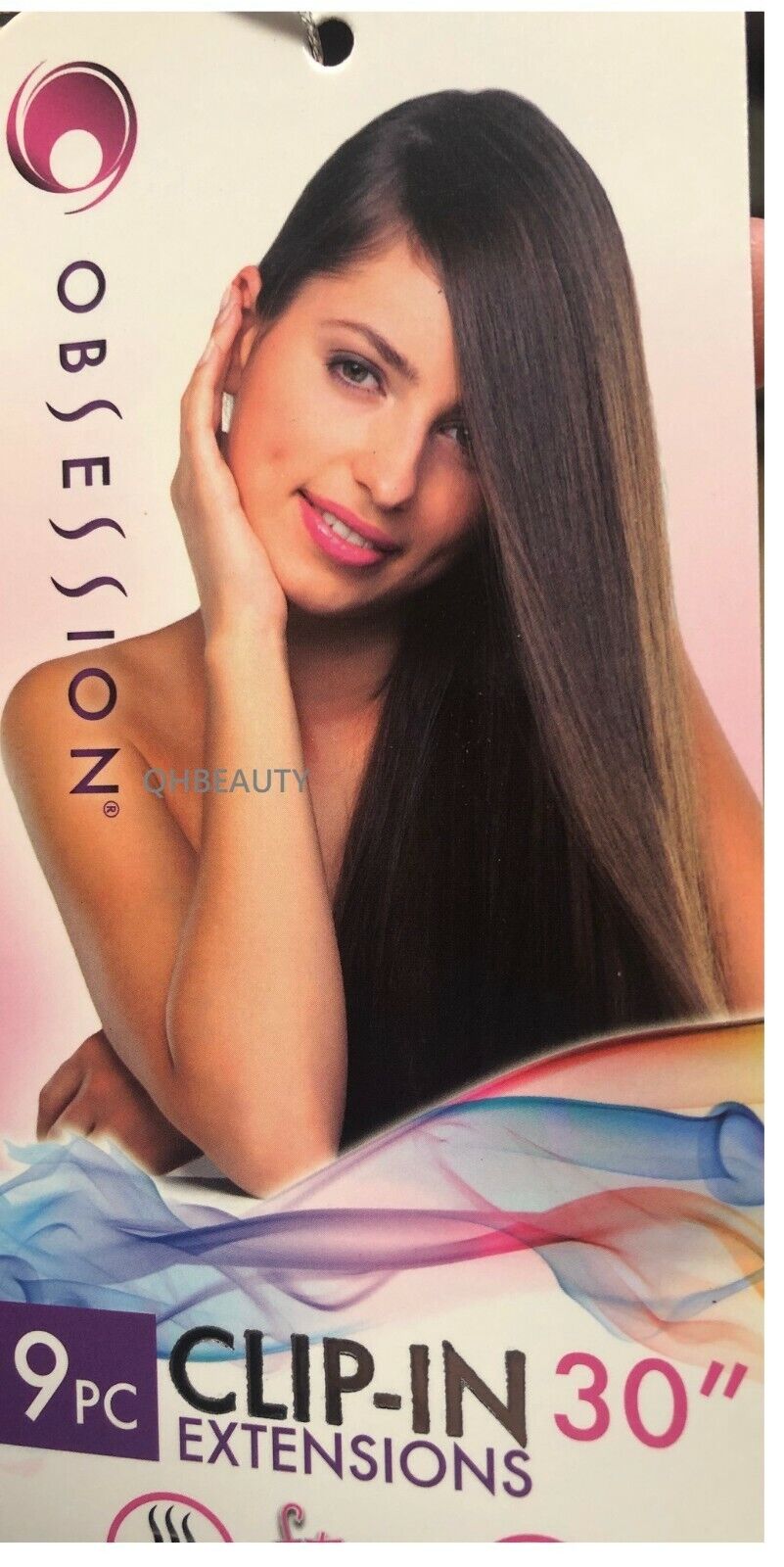 Obsession Tangle Free Long Yaky Straight 9 PC CLIP IN HAIR EXTENSIONS 30 INCHES