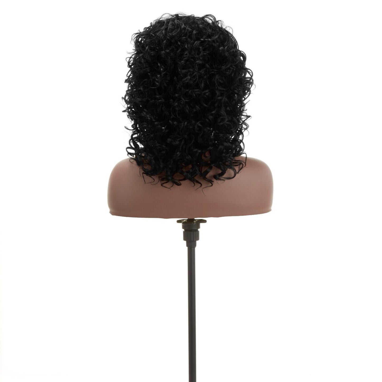Impression Synthetic Hand Made Invisible L Part Curly Hair Lace Wig - MIA