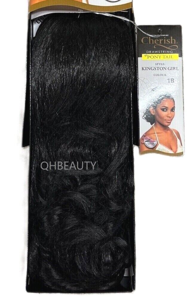 Cherish Synthetic Drawstring Curly Hair Extension Ponytail - Kingston Girl