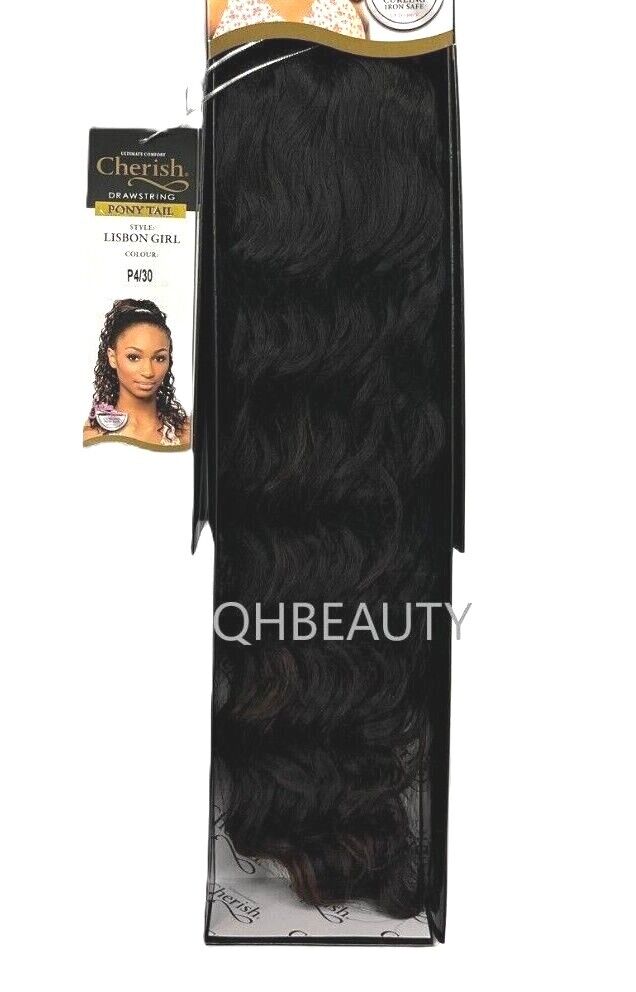 Cherish Synthetic Drawstring Curly Hair Extension Ponytail - Lisbon Girl