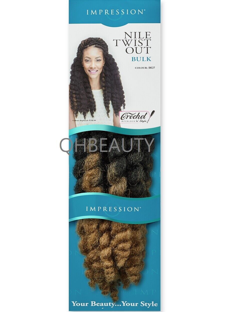 IMPRESSION SYNTHETIC AFRO CUBAN BULK HAIR EXTENSION BRAIDS - NILE TWIST OUT
