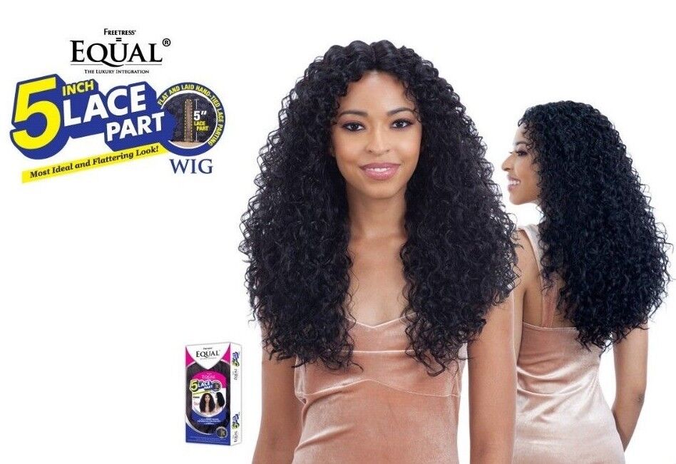 Freetress Equal Synthetic 5 Inch Lace Part Kitron Style Curly Hair Wig - VONNIE