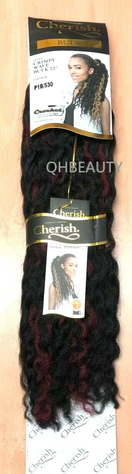 CHERISH SYNTHETIC CROCHET AFRO BULK HAIR EXTENSION BRAIDS - CRIMPY WAVE 22 INCH